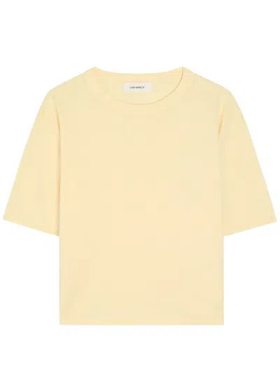 Lisa Yang Rubie Cotton And Cashmere-blend T-shirt In Neutral