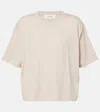 Lisa Yang Light Beige Crew Neckrubie T-shirt In Beige