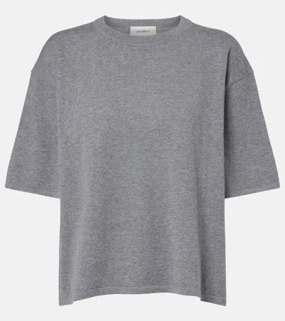 Lisa Yang Rubie Cotton And Cashmere T-shirt In Gray