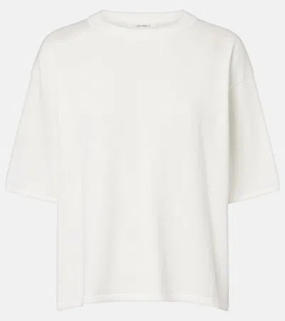 Lisa Yang Rubie Cotton And Cashmere T-shirt In White