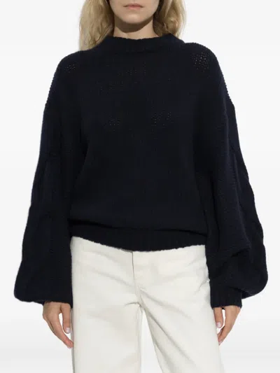 Lisa Yang Runi Cable-knit Sweater In Black
