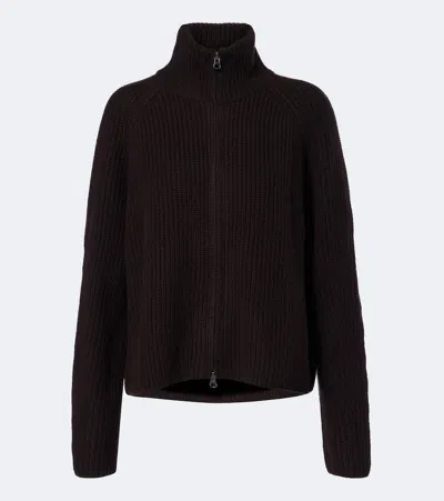 Lisa Yang Sadie Cashmere Cardigan In Brown