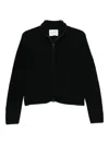 Lisa Yang Sadie Zip Cardigan In Black