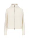 Lisa Yang Sadie Zip Sweater In White