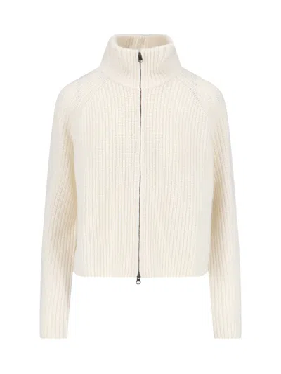 LISA YANG SADIE" ZIP-UP SWEATER CREAM