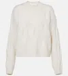 Lisa Yang Sammie Cable-knit Cashmere Sweater In White