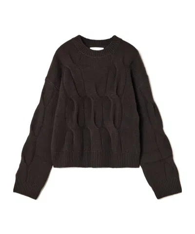 Lisa Yang Sammie Cable-knit Sweater In Black