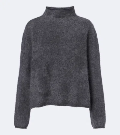 Lisa Yang Sandy Cashmere Turtleneck Sweater In Gray
