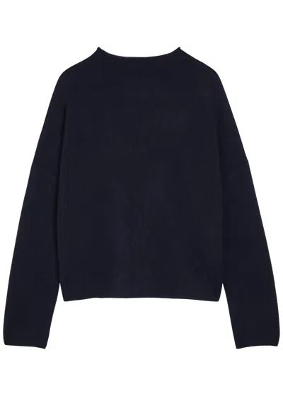 Lisa Yang Sandy Funnel Neck Cashmere Jumper In Blue