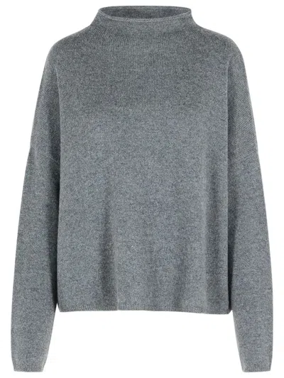 Lisa Yang 'sandy' Graphite Cashmere Sweater In Gray