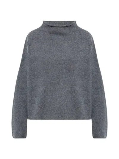 Lisa Yang Sandy Roll Neck Sweater In Gray