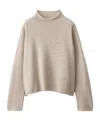 Lisa Yang Heidi Sweater In Sand Cashmere In Neutral