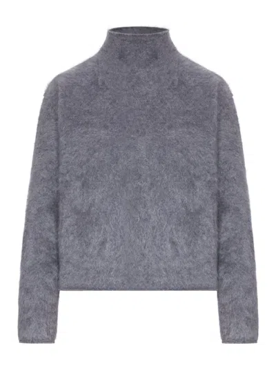 Lisa Yang Sandy Sweater In Brushed Cashmere In Grey