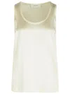 LISA YANG LISA YANG 'SCOOP' IVORY SILK TANK TOP WOMEN