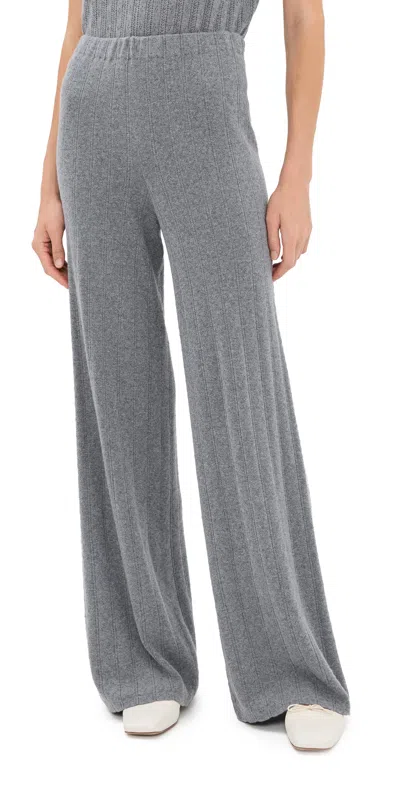 Lisa Yang Shannen Cotton Cashmere Lounge Pants Deep Cloud In Gray