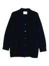 Lisa Yang Long Sleeve Cardigan In Blue