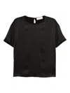 Lisa Yang Short-sleeved Top In Black