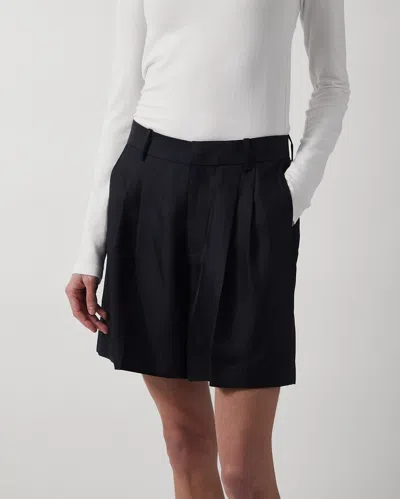 Lisa Yang Shorts Wide Leg Tailored In Blue