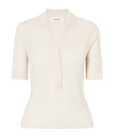 Lisa Yang Short-sleeved Sweater In White
