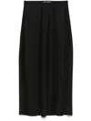 Lisa Yang Silk Midi Skirt In Black