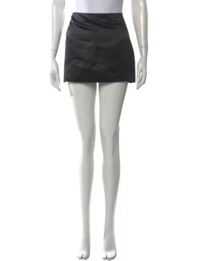 Pre-owned Lisa Yang Silk Mini Skirt In Black