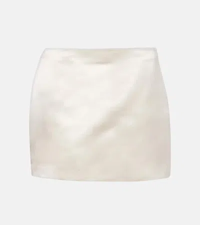 Lisa Yang Silk Miniskirt In White
