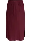 Lisa Yang Silk Skirt In レッド