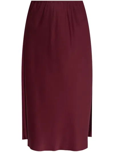 Lisa Yang Silk Skirt In レッド