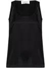 Lisa Yang Silk Tank Top In ブラック