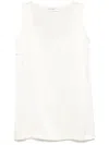 Lisa Yang Silk Tank Top In White