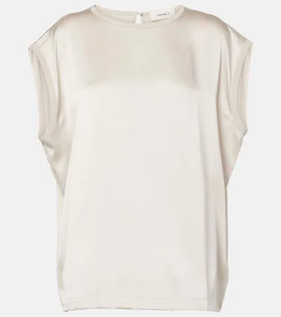Lisa Yang Silk Top In Beige