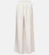Lisa Yang Silk Wide-leg Pants In Beige