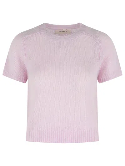 Lisa Yang Siona Soft Dahlia Cashmere And Silk T-shirt In Pink