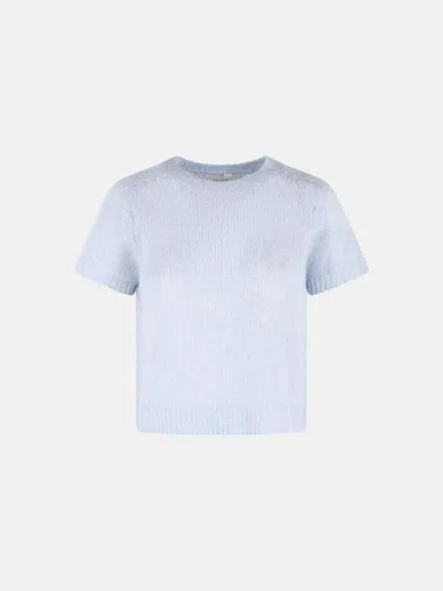 Lisa Yang Short-sleeved Sweater In Blue