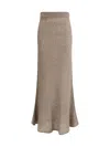 Lisa Yang Women Kelsy Skirt In Brown