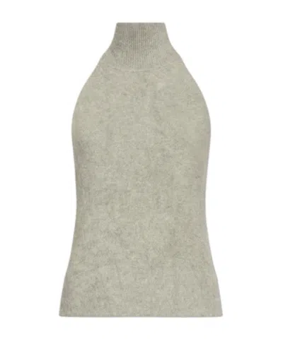 Lisa Yang Cashmere Halterneck Top In Grey