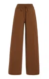 Lisa Yang Sofi Cashmere Wide-leg Pants In Brown
