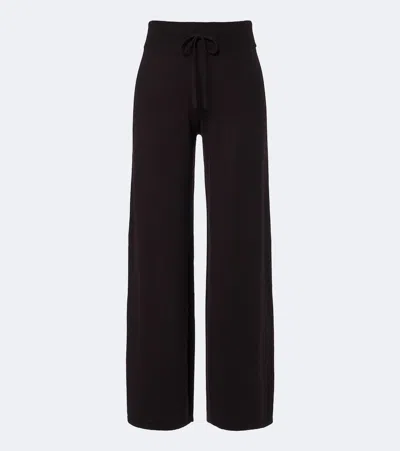 Lisa Yang Sofi Cashmere Wide-leg Pants In Brown