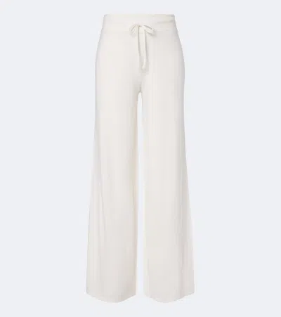 Lisa Yang Sofi Cashmere Wide-leg Pants In White