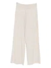 Lisa Yang Sofi Drawstring Trousers In Neutral