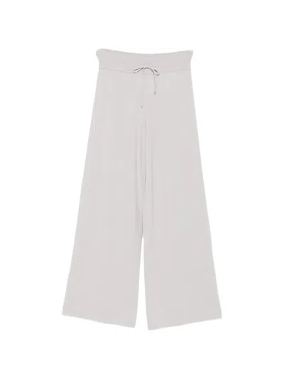 Lisa Yang Sofi Drawstring-waist Wide-leg Trousers In White