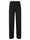 Lisa Yang Sofi Black Pants With Elastic Drawstring Waist In Cashmere Woman In Black