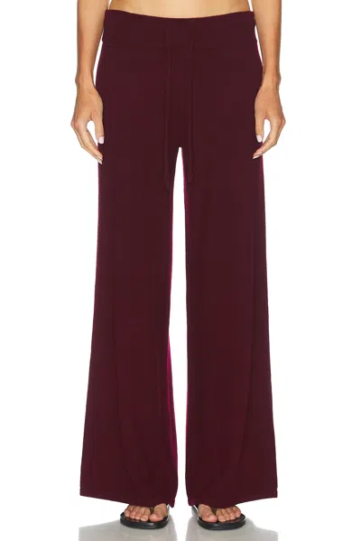 Lisa Yang Sofi Trousers In Deep Plum