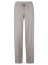 Lisa Yang Soft Cashmere Pants With High Ribbed Waistband And Straight Leg In Brown