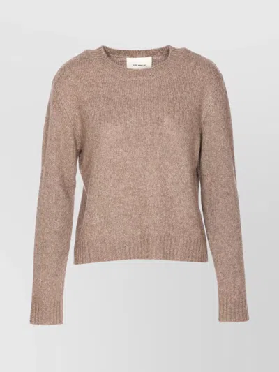 LISA YANG SOFT KNIT CREWNECK LONG SLEEVE SWEATER