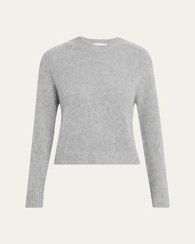 Lisa Yang Solene Cashmere-silk Crewneck Sweater In Gray