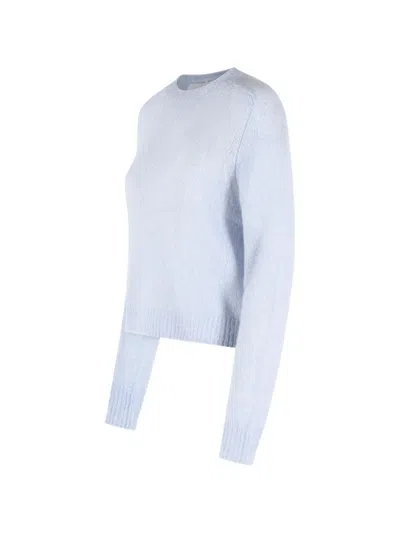 Lisa Yang Solene Ribbed-trim Sweater In Blue