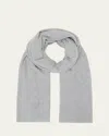 Lisa Yang Solid Cashmere Scarf In Dove Grey