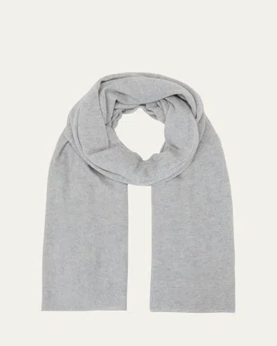 Lisa Yang Solid Cashmere Scarf In Gray
