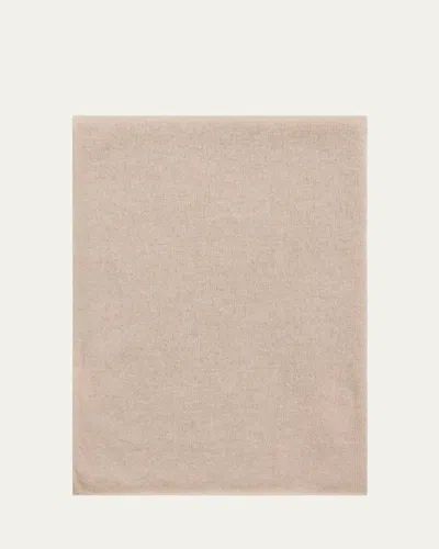 Lisa Yang Solid Cashmere Scarf In Sand